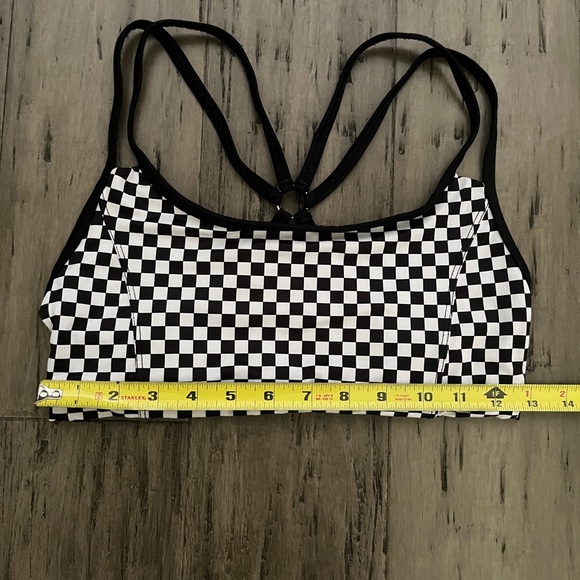 Onzie Checkered Women's Sports Bra Size Large - Picture 3 of 3